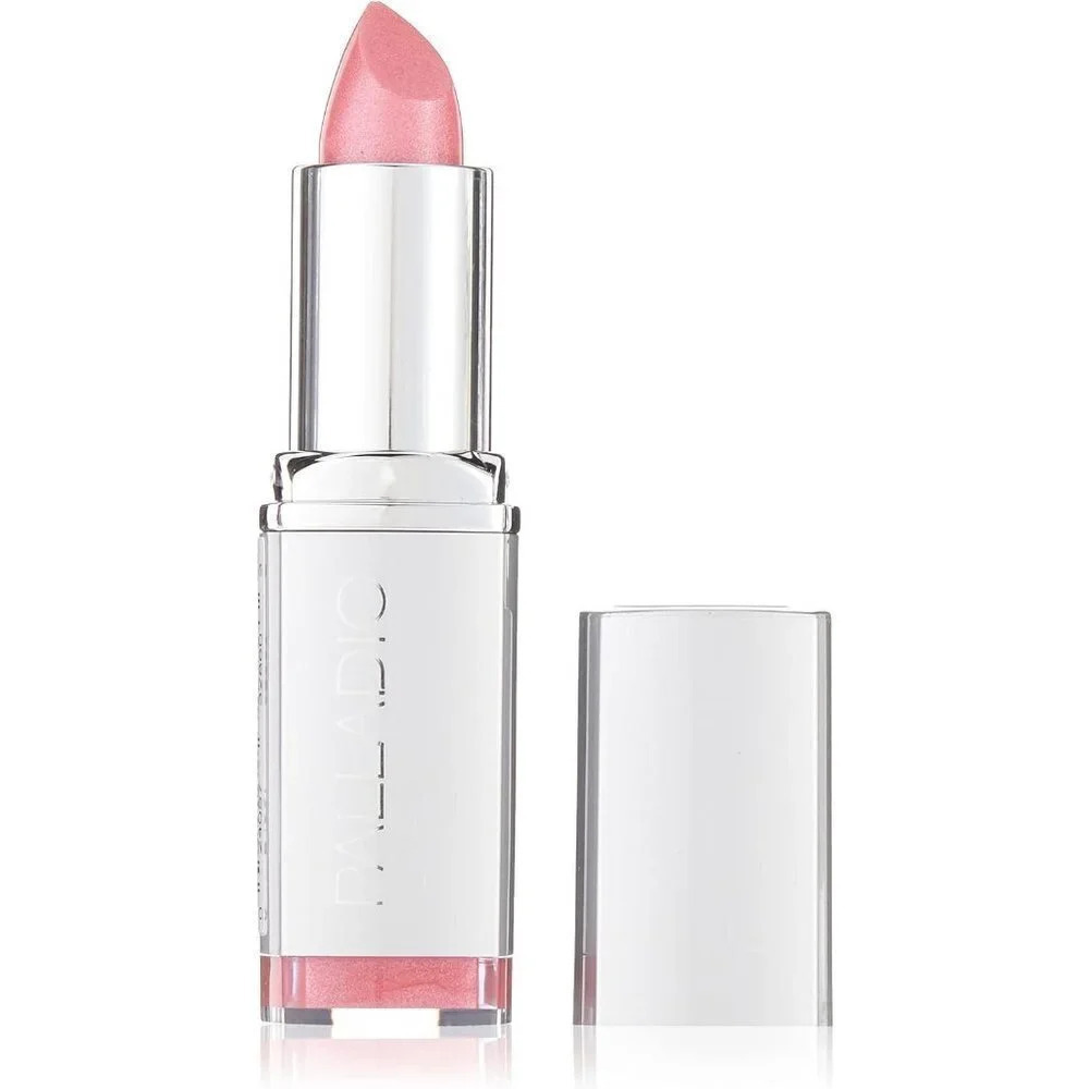 Palladio Women Metallic Herbal Moisturizing Lipstick  Precious Pink 0.13 Ounce